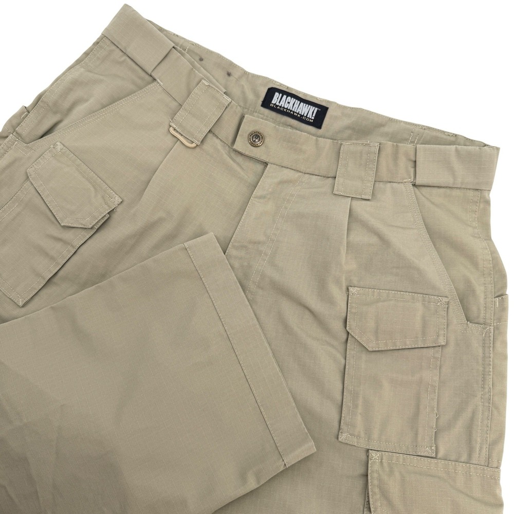 Blackhawk Tactical Cargo Pants Men 36x32 Tan Ripstop Cargo Outdoor Utility
